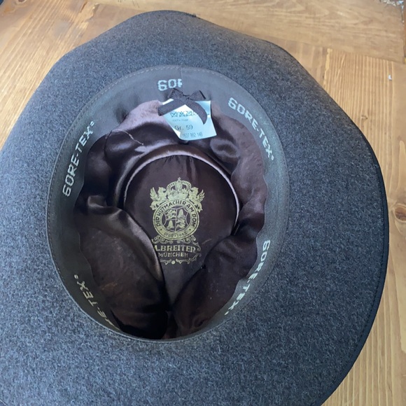 A. BREITER MUNCHEN GERMANY VINTAGE BROWN HAT GORE TEX LARGE - Picture 7 of 8